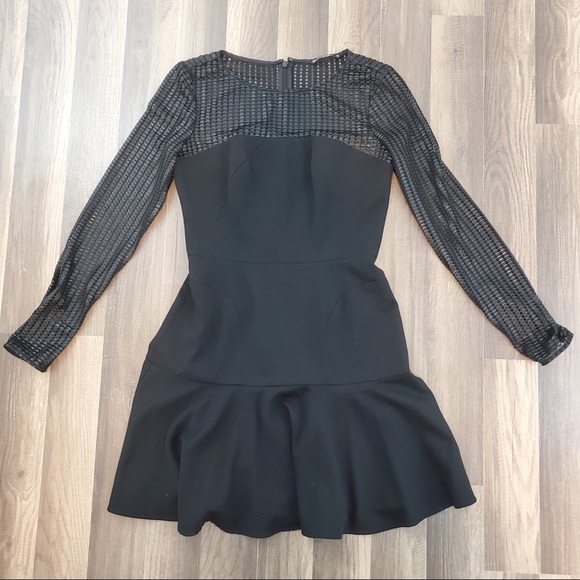 Black Halo Black Mini Dress - Picture 1 of 7
